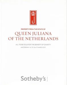 Sotheby's catalogue Amsterdam,  Queen Juliana of The Netherlands 2011  HB - Bild 1 von 1