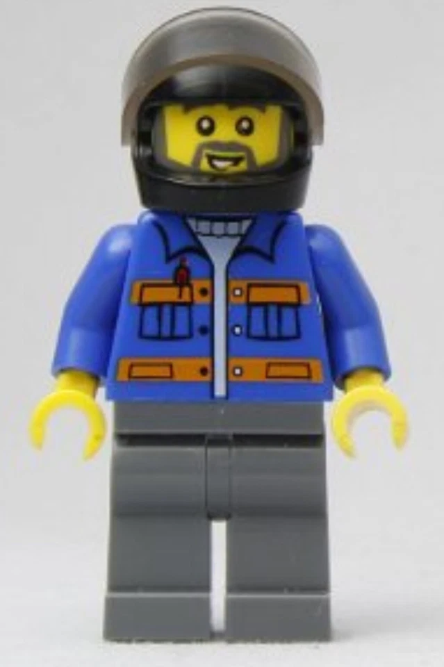 LEGO MINIFIGURE CITY CONSTRUCTION WORKER TRANSPORTER USED CONDITION CTY0152!! - Image 1 of 1