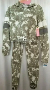 Girl's Jogger Set 2 Piece Hoodie Jacket & Pants Size 12 New Tags $40 Tie Dye - Picture 1 of 5
