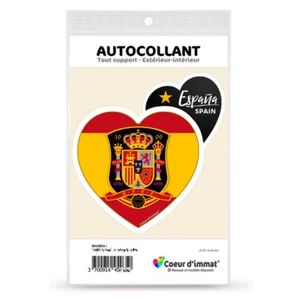 Sticker autocollant Coeur J'aime l'Espagne - La Roja - Picture 1 of 6