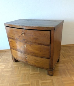 Antike Biedermeier-Kommode um 1850 - Eiche massiv, 3 Schubladen, unrestauriert - Bild 1 von 18
