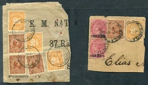 SINGAPUR STRAITS BESIEDELUNGEN NIEDERLANDE OSTINDIEN KOMBINATION 1899 - Bild 1 von 1
