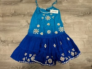Juliet Dunn Silk Ombre Dress Size 1 Blue - Picture 1 of 7