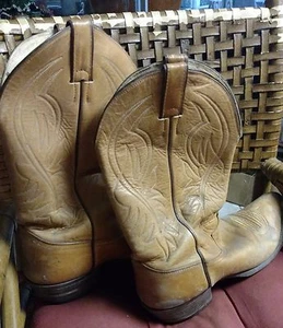 Justin 11 1/2 D 12 D Herren Cowboy Western Stiefel Guard Vintage - Sammlung/Geschenk - Bild 1 von 6