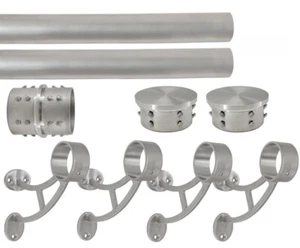 Sprossenwandhalterung Fußschiene Halterung Kit - 2"OD Edelstahlrohr - Bild 1 von 40