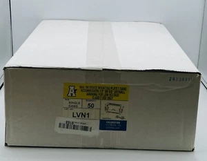 (QTY 50)Arlington LVN1 Staffa di Montaggio, 1 Velocità, Bassa Tensione, Nero Non Metallizzato - Foto 1 di 3