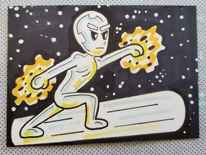 Fantástico cuatro SILVER SURFER boceto tarjeta arte OHLENDORF desbloquea SADLITTLES maravilla - Imagen 1 de 6