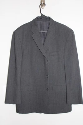 CHARCOAL GRAY CALVIN KLEIN 100% WOOL SPORT COAT sz 46R suit jacket 46 REGULAR - Image 1 of 4