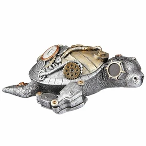 Casablanca by Gilde Poly Scultura Tartaruga Steampunk Decorazione Figura Decorativa - Foto 1 di 4