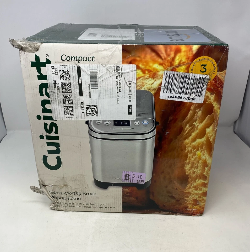 Cuisinart CBK-100 Compact Automatic Bread Maker - Silver
