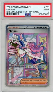 Miriam 251/198 Sv01 Scarlet & Violet Base Set Special Illustration PSA 9 - Picture 1 of 2