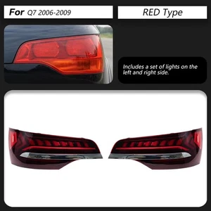 Pair RED Tail Light Assembly Upgrade For Audi Q7 2006-2009 Rear Lamp Taillights - Picture 1 of 15