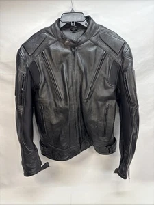 Millwaukee Men's Armored Race Style Leather Jacket (shell Only) Black - Foto 1 di 14