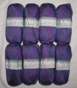 King Cole Mirage DK Garn - 8 Knäuel, 100g. 50 % Wolle/50 % Acryl, 343 Meter pro Stück - Bild 1 von 2