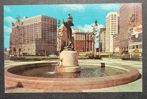 Cartolina d'epoca - Grand Circus Park - Detroit - Michigan - Statler-Tuller - Foto 1 di 3