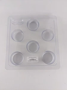 Sunshine Candle Works Soapmaking 6 Bar Soap Mold Round 2.5 Oz Each - Picture 1 of 2