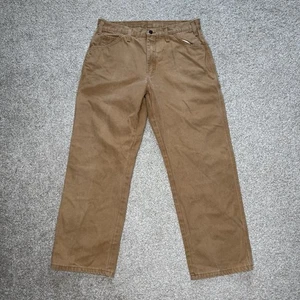 Pantalones de carpintero vintage Dickies para hombre 32x30 (etiqueta 34x30) calce relajado lona de pato - Imagen 1 de 12