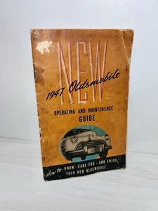 1947 Vintage OLDSMOBILE Operating And Maintenance Guide ORIGINAL COPY - Bild 1 von 18