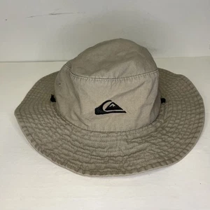Quicksilver Bucket Hat - Beige/Khaki, Unisex ,Chin Strap - L/XL - Sun, Beach - Picture 1 of 7