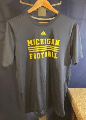 University of Michigan Lot Of 2 Shirts Yellow and Blue Men Size Large Wolverines - Image 1 of 4