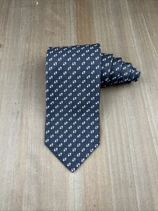 ALFANI 100% Silk Tie Made in Italy Designer Geometric Gray W3.25xL57 Luxury - Picture 1 of 5