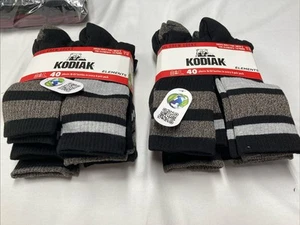 Kodiak Trail Size 7-12-12 Pairs Crew Socks Elements Men's New With Tag - Picture 1 of 12