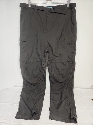 Pantalones REI Convertibles Carga Senderismo Cinturón Mujer Talla 16 Alto Gris Excelente  Foto 1 de 4