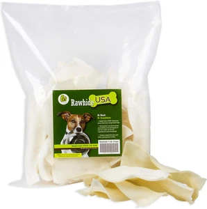 Natural Rawhide Chips – Premium Long-Lasting Dog Treats with Thick Cut Beef Hide - Picture 1 of 12