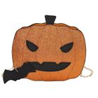 Ladies Chain Messenger Bags Halloween Pumpkin Shoulder Bag Pu Leather Handbags