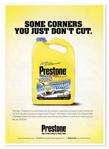 Prestone Antifreeze Honeywell Don't Cut Corners 2009 Full-Page Print Magazine Ad - Picture 1 of 4