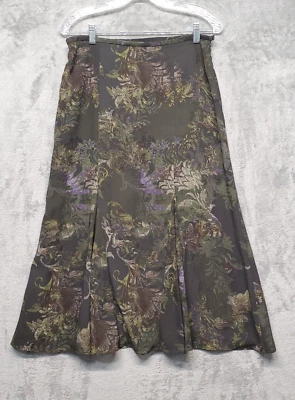 Jones Wear Falda Mujer 8 Verde Oscuro Floral Falda Forrada Informal Viaje de Negocios Foto 1 de 4