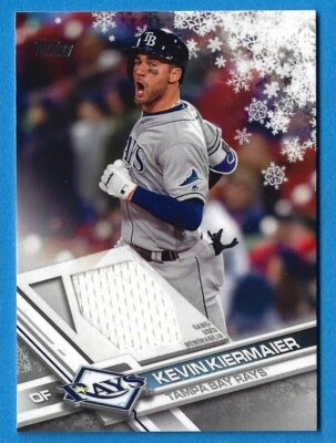 2017 TOPPS WAL-MART HOLIDAY SNOWFLAKE JERSEY RELIC #R-KK KEVIN KIERMAIER RAY'S  - Image 1 of 2