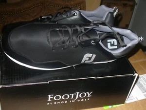 Foot Joy #1 Shoe In Golf Athletics Spikeless  Black  Men's Sz 15 Lace Up NWB - Picture 1 of 9