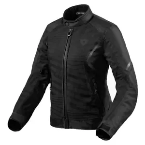 REV'IT TORQUE 2 H2O LADIES BLACK GIACCA MOTO ESTIVA IMPERMEABILE - Foto 1 di 2
