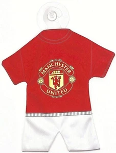 Manchester United FC Auto Fenster Saugnapf Pad Anhänger Mini Set Aufhängen Up - Bild 1 von 2