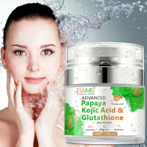 Kojic Acid Skin Whitening Cream Face Lightening Anti Wrinkle Blemishes Dark Spot - Picture 1 of 12