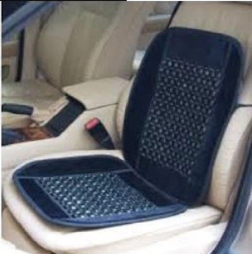 New Wood Beaded Seat Cool & Comfortable Cushion Blue Set of 2 - Image 1 of 1