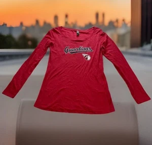 ✅NEW ✅Cleveland Guardians Tshirt ✅Womens ✅Large ✅Red ✅Long Sleeve ✅MLB ✅Baseball - Picture 1 of 10