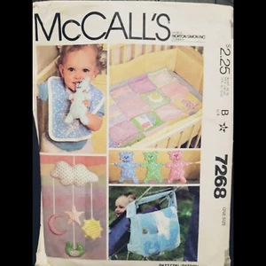 Vintage McCall's Baby Package Pattern #7268 One Size CUT Incomplete - Picture 1 of 4