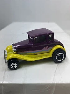 Matchbox #55 1979 Model A Ford Purple And Yellow Hot Rod NM - Picture 1 of 8