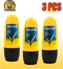 REXONA MEN'S V8 ANTIPERSPIRANT ROLL ON DEODORANT 50ML X3