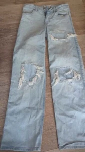 Abercrombie kids 9/10 long high rise wide leg jeans girls - Picture 1 of 4