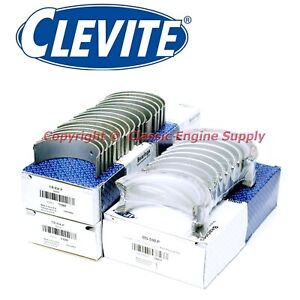 Clevite P Series 010 Undersize Rod & Main Bearings Fits Ford 302 289 260 255 221