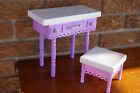 DOLL Furniture for 18" My Life As Fashion Designer Play Set Purple Table & Chair