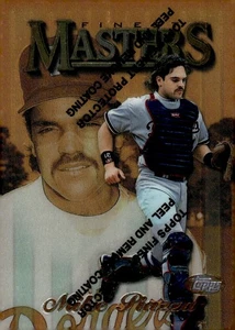 1997 Topps Finest Baseball Card #50 Mike Piazza C Los Angeles Dodgers Bronze - Picture 1 of 2