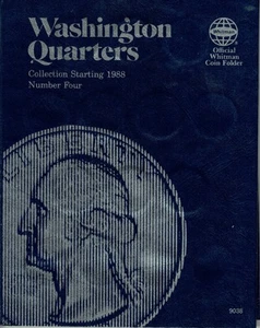 1988-1992 (11) Washington Quarters Komplettsatz Whitman Folder 4 nie gereinigt - Bild 1 von 3