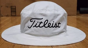 Titleist Breezer White Adult Bucket Brim Golf Hat Sun Protective Cap Adjustable - Picture 1 of 9