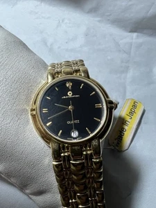 Reloj JB Champion cara negra,FECHA, WR 30M, 34 mm, unisex, modelo showroom. - Imagen 1 de 9