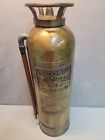 H▪︎Vintage Antique Badger's Copper and Brass Fire Extinguisher w/Hose, Empty