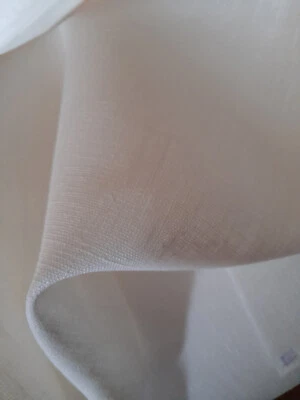 Traum  100% LEINEN STOFF BALLEN in Weiß 235g  B 150 cm  EDEL ü. 3 METER - Bild 1 von 4